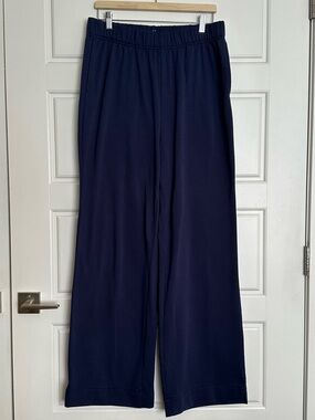 Blue Gap High Rise Cloud Light Wide-Leg Pants, size Large Tall
